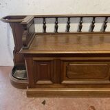Banc coffre et porte parapluie pour hall d'entrée XX siècle