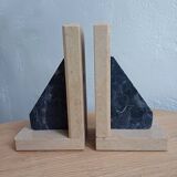 2 Stone Bookends – Art Deco Minimalist Design, France, c. 1930s–1950s