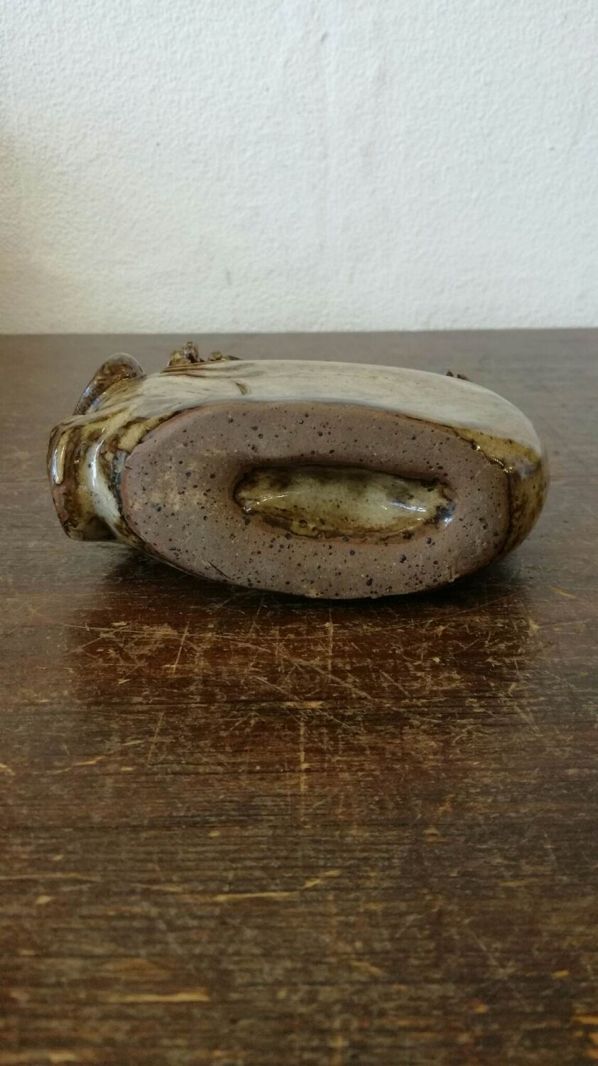 Pique vase zoomorphic flowers by Alexandre kostanda Vallauris