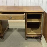 1950s English desk in walnut and oak