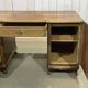 1950s English desk in walnut and oak