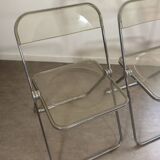 Paire de chaises Plia transparentes - Castelli