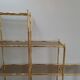 Shelf "false bamboo" 80 years gold metal
