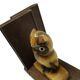 Pair of bookends, mid-century modern, beech, Czechoslovakia, 1950s