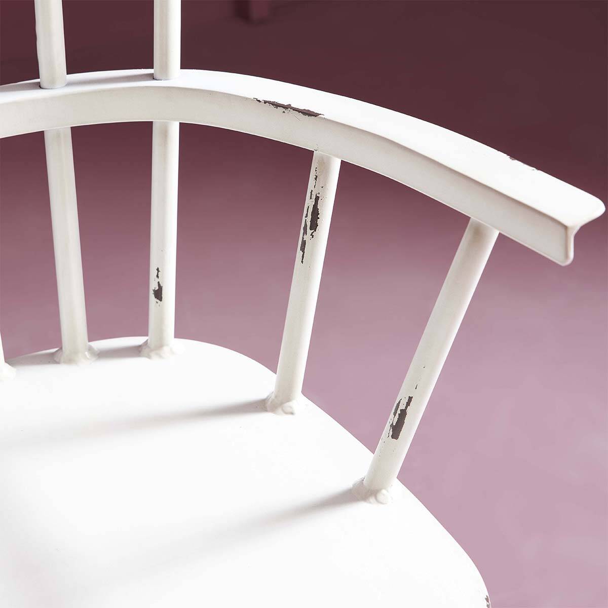 Ecru Aluminum Bridge Chair - Louise