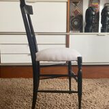 Suite of 5 Chiavari chairs in blackened walnut, Giuseppe Gaetano Descalzi - 19th century