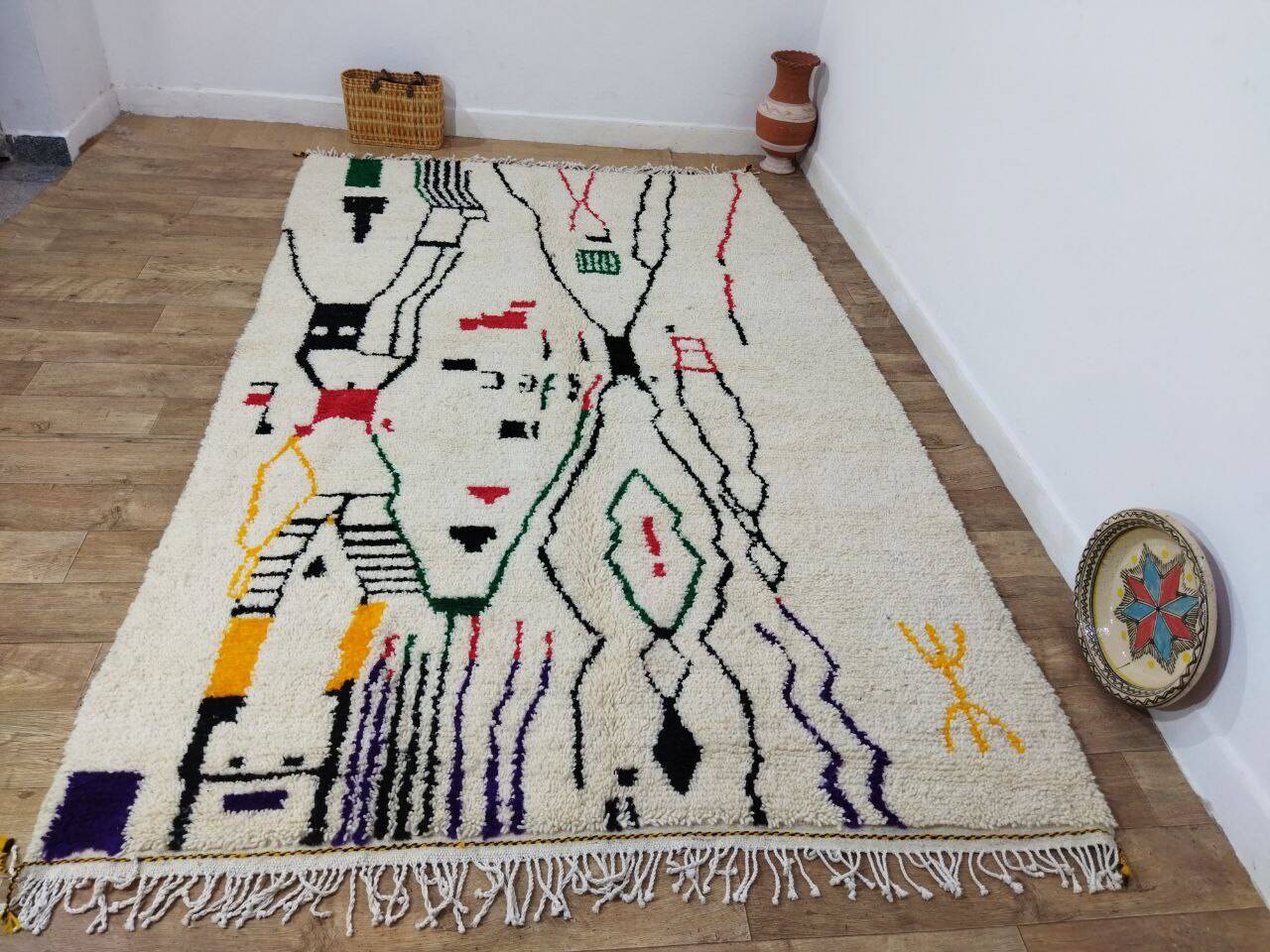 Handmade Moroccan Berber rug 315 X 190 CM