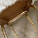 Chaise cocktail vintage moumoute blanche