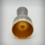 Brutalist metal chalice cup, Spain, 1960s