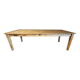 Solid oak farmhouse table "brut" 247x89, top "chocolate oak"