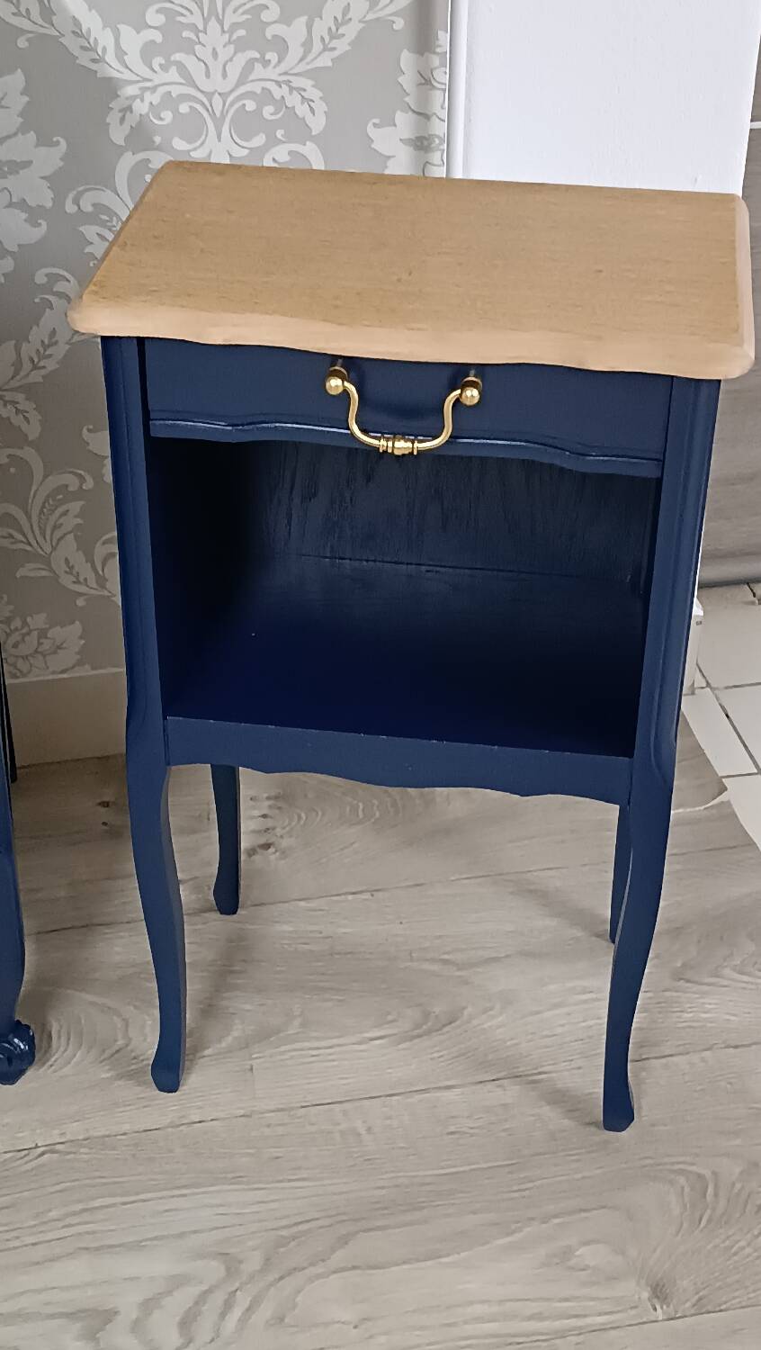 Louis XV style chest of drawers and bedside tables set