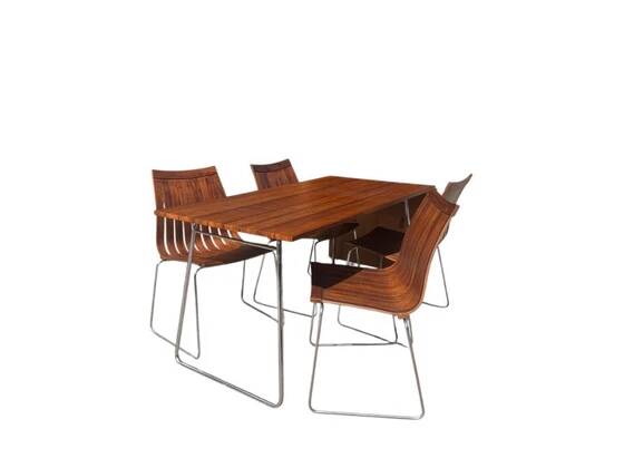 Ensemble de repas Tønnestav par Kjell Richardsen pour Tynes Møbelfabrikk, Norvège, années 1960