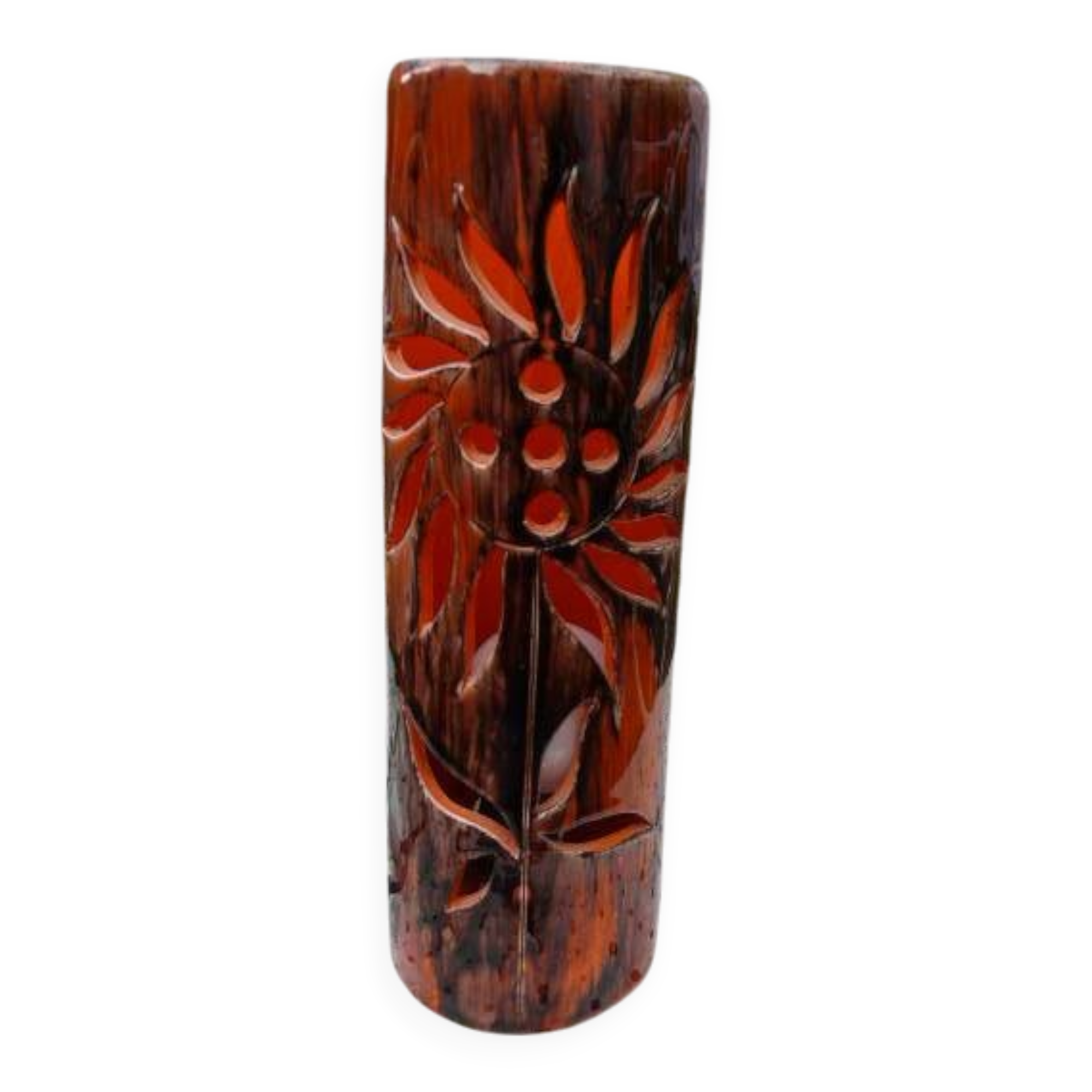 Lampe en céramique signée camos - vallauris, 1960