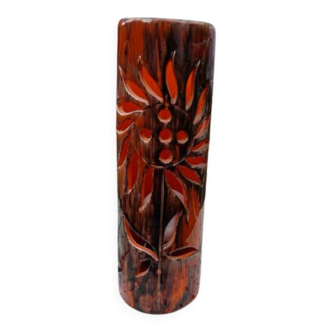 Lampe en céramique signée camos - vallauris, 1960