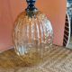 Vintage amber glass pendant light