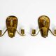 Pair of large heavy Mid Century brass wall lights from a German church
