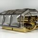 60s 70s Wall Lamp Wall Sconce Glashütte Limburg Germany Glass & Metal