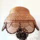 Vintage rattan and wicker pendant light