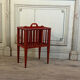 Wooden magazine rack, red patina, England circa 1900