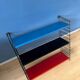 Blue, black and red Tomado vintage modular wall system - shelves - unit