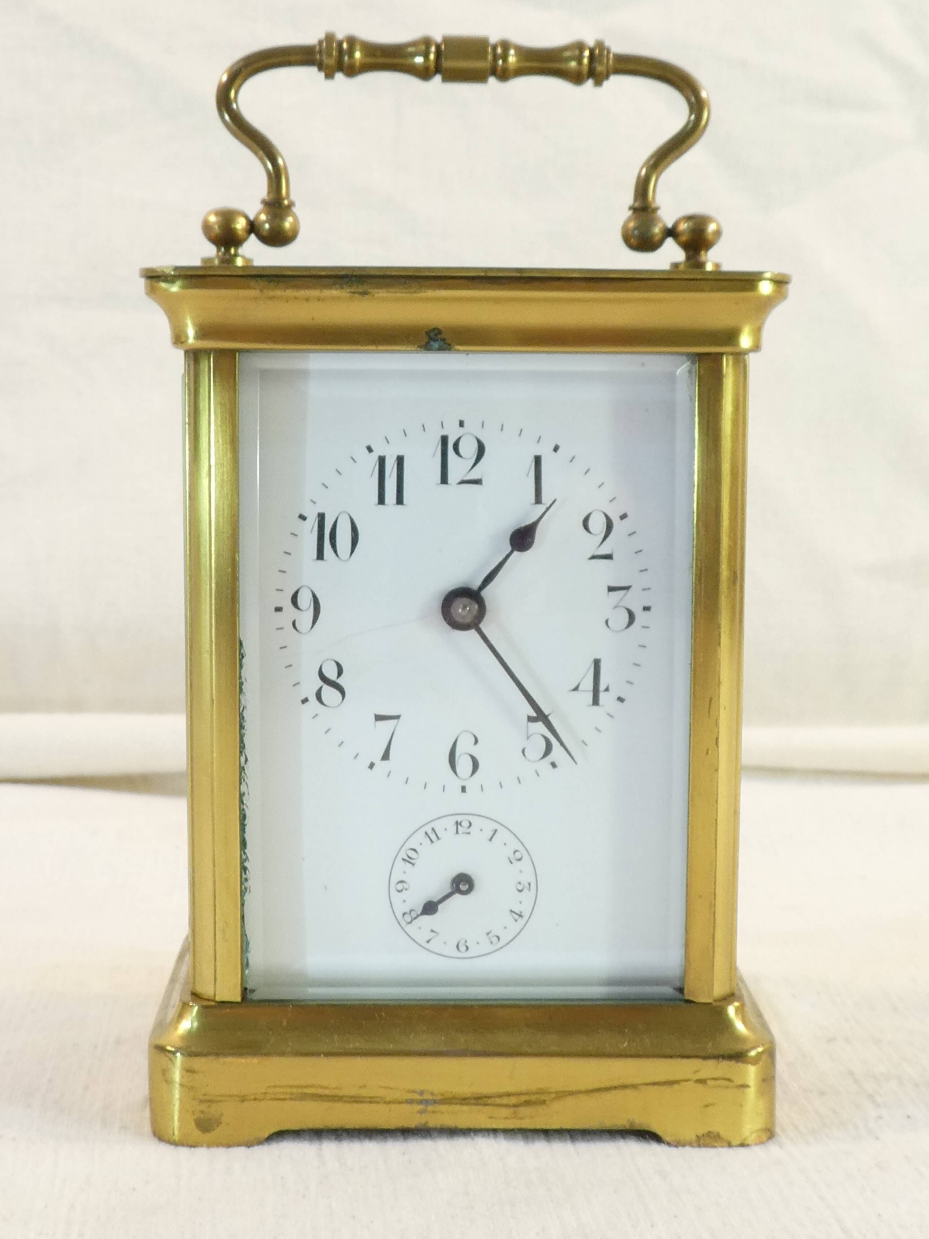 Officer's clock with functioning bell