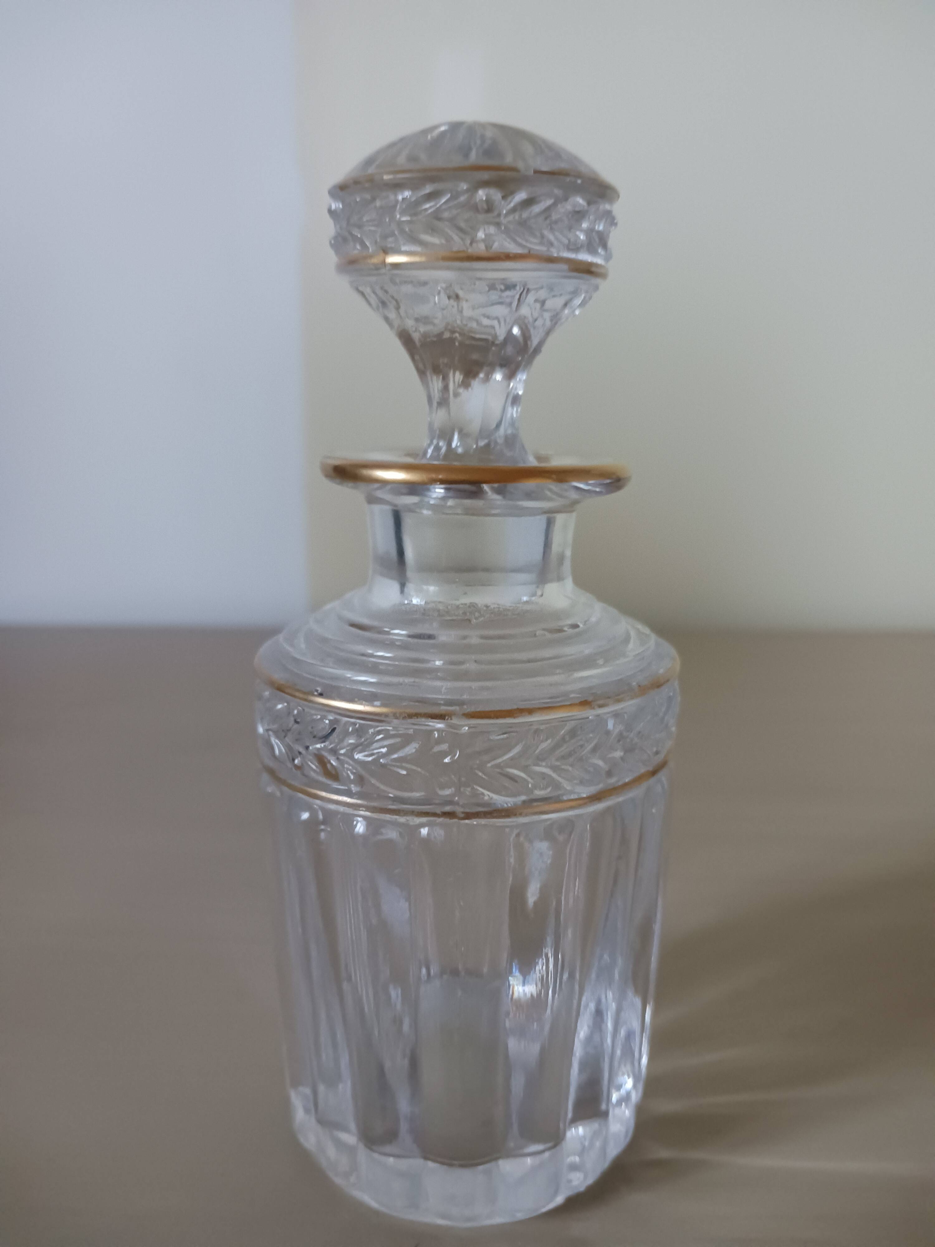 Antique bottle, in St Louis crystal