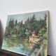 Tableau peinture de paysage huile