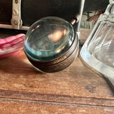 Convex table clock double-sided pink of the winds