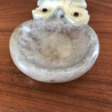 Empty pocket owls varnished stone