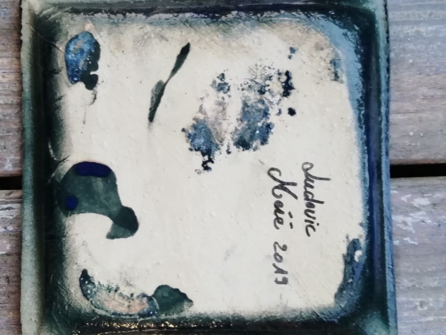 Handmade square dish