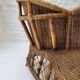 Vintage rattan confidant sofa