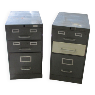 Set of 2 metal lockers Ronéo