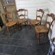 4 chaises anciennes paillées