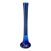 Vintage 80s Blue Glass Soliflore – Elegance and Retro Style