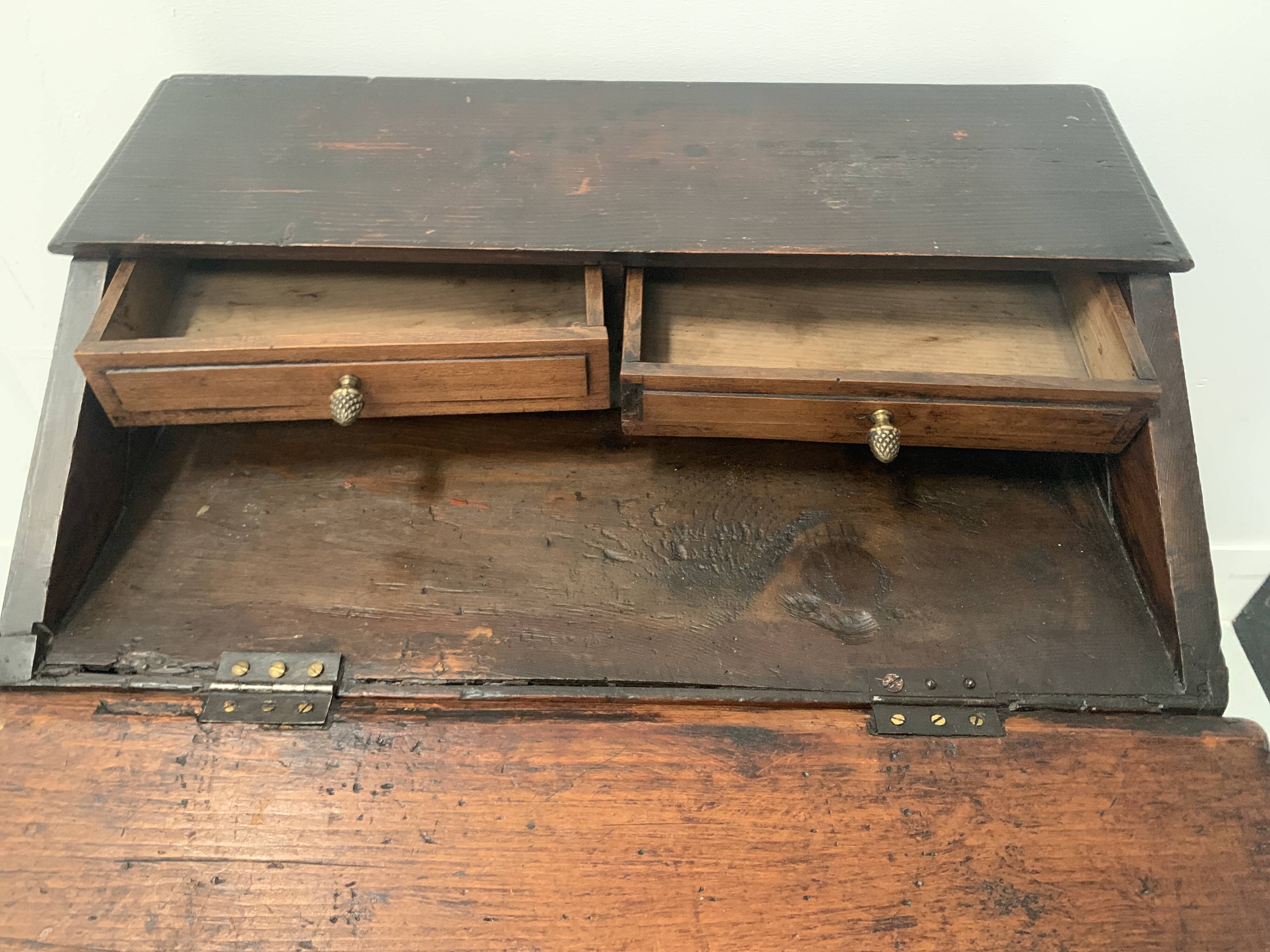 Master piece of furniture in carved oak 18th century chest of drawers