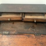 Meuble de maitrise en chêne sculpté Commode scriban XVIII siècle
