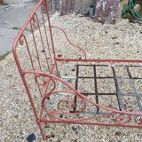 Wrought iron sofa bed nineteenth century