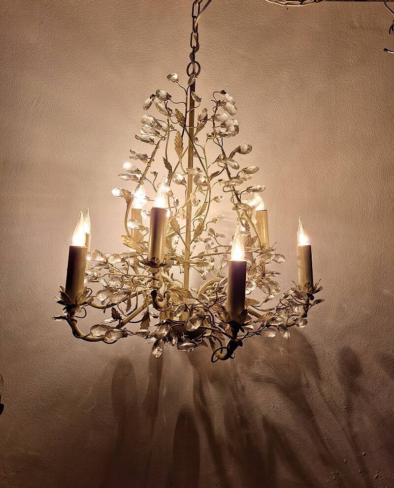 Shabby Chic 9 Light Chandelier Stunning Italian