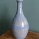 Vase bouteille signé en grès émaillée, céramique artisanale