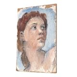 Painting, portrait of a woman in profile