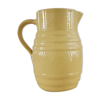 Glazed ceramic pitcher