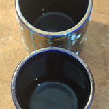 Pair of ancient enamelled ceramic pyrogens