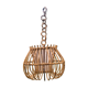 Vintage rattan chandelier