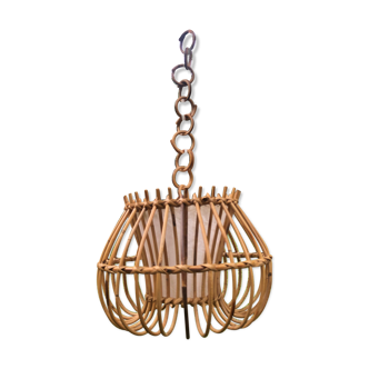 Vintage rattan chandelier