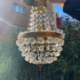 Hot air balloon grapefruit chandelier