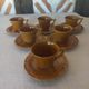 Cups and saucers coffee service Gien Primefleur