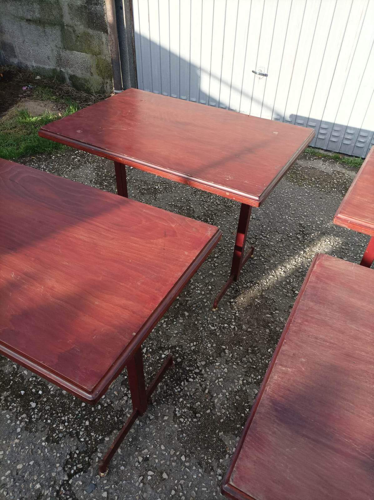 Bistro lot 9 tables and 16 chairs mahieu Jule bry