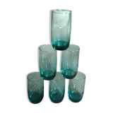 Series of 6 glasses