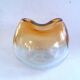 Murano bowl design ...guillemot...amber/transparent glass paste bul