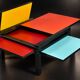 Table basse Bernard Vuarnesson modèle Hexa 1980
